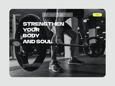 Workout Place Website design sport ui ui ux ui design uidaily uidesign uiux web design workout