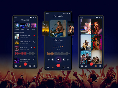 Music App UI branding graphic design ui