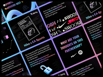 Nike x EA Sports - Carousel post app branding carousel post creative crypto design e sports graphic design illustration logo nike social media ui ux vector web3