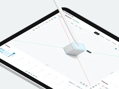 Pocket Blender - Apple Pencil 3d blender dark mode ios ipad ui uiux