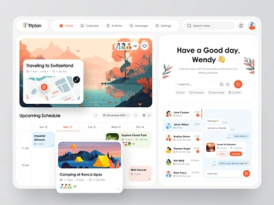 Fitplan - Planner Dashboard 📝 activity activity planner collaboration dashboard list plan planner planner dashboard project social dashboard task task dashboard task planner team to do dashboard to do list travel ui uiux website