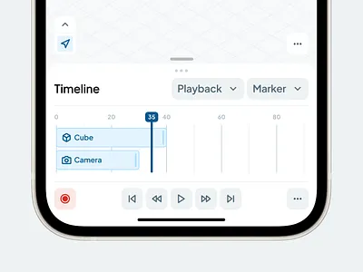 Pocket Blender app blender dark mode design mockup product design render timeline ui uiux