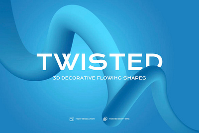 Abstract Twisted Shape 3D Backgrounds 3d 3d render abstract background curve curved dynamic form illustration isolated object png shape spiral transparent background transparent png twist twisted twister wallpaper