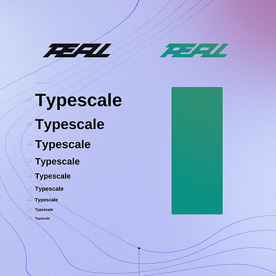 "Real" Logotype adobe illustrator adobe photoshop branding design figma gradient graphic design illustration logo logotype ui