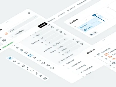 Pocket Blender - Components app blender components design idea ios ipad mockup ui