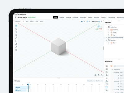 Pocket Blender - Main Screen app blender dark mode design idea mockup product design ui uiux