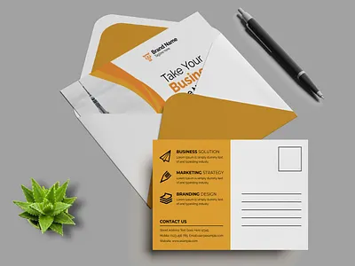 Postcard Template offline marketing