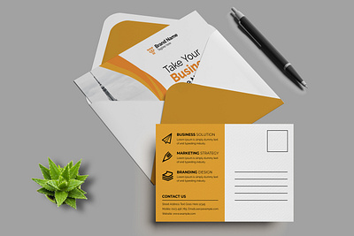 Postcard Template offline marketing