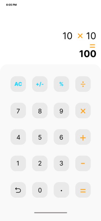100 Days UI Challenge Day4 - Calculator
