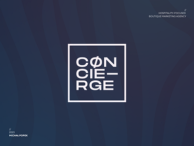Marketing Cøncierge logo brandidentity branding freelancer identity logo minimal minimalistic pure
