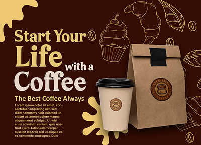 Coffee Brand Logo Presentation 3d adobe animation branding design graphic design illustration logo motion graphics ui ux vector