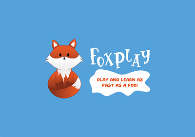 Foxplay - Day 16 baby brand branding character colourful dailylogo dailylogochallenge day 16 design fox graphic design illustration learning logo vector