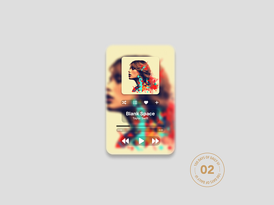 Music Player - Day 02 #DailyUIChallenge challenge dailyui dailyuichallenge ui