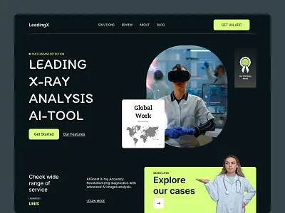 LeadingX Web Design ai cleandesign designerweb landing page landingpage leading service ui uiux unique design ux webdesign website