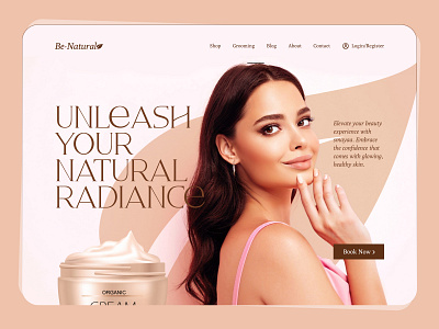 Cosmetic website concept animation branding cosmetic design fashion health homepage landing page makeup minimal motion platform skin skincare typography ui ux web webdesign website