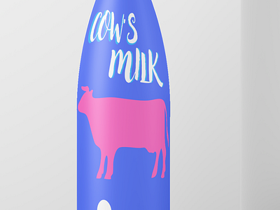 Cow's milk market cows milk design graphic design logo logo mark mark milk milk market milk mockups