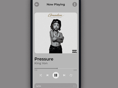 Music Player app appdeisgn dailyui design music ui uidesign