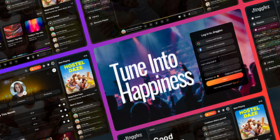 Jingglez - Tune Into Happiness branding design graphic design illustration logo typography ui ux vector