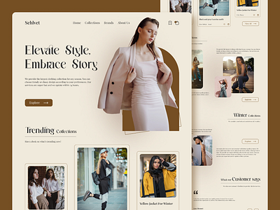 Sehlvet- Ecommerce Woman's Clothing Website figma interaction design ui uiux ux website