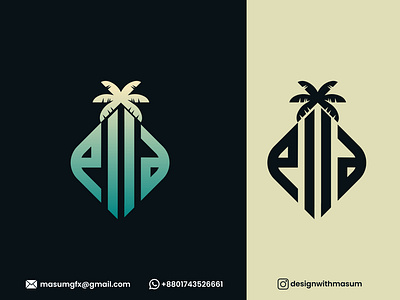 ELLA Monogram logo design for my clients (trademarked) beach ella gfx graphic design grapixus lettermarklogo logo logodesign logoinspiration logomaker minimallogo monogram naturelogo naturephotography professonal simplelogo symbolic travel wordmark