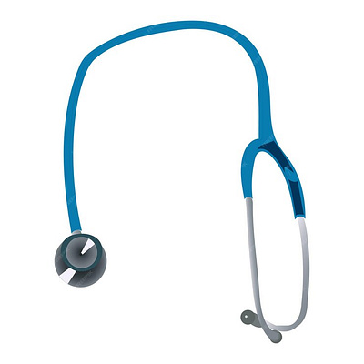 Stethoscope realistic vector illustration health symbol