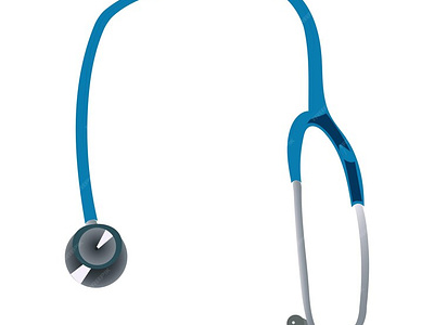 Stethoscope realistic vector illustration health symbol