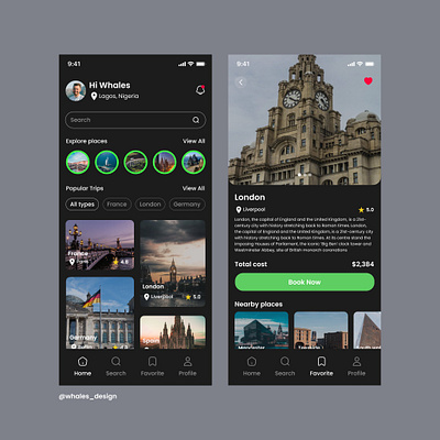 Travel App - Concept✨ figma ui uiux