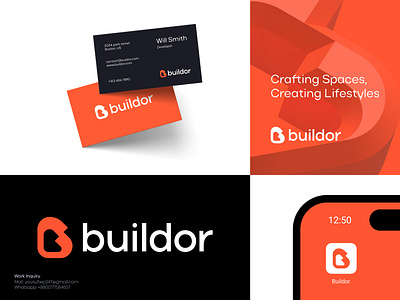 Architecture, Construction, Builder, Design, Real Estate Logo abstract logo architecture b logo brand identity branding business construction creative design developer icon letter logo logo design logotype mark modern modern logo real estate saas app