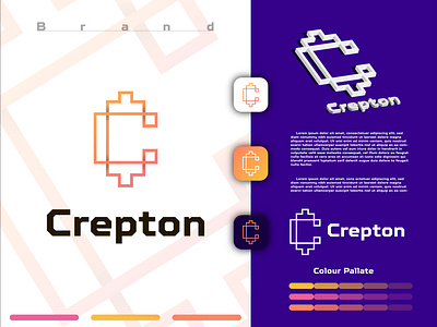 " CREPTON " LOGO CONCEPT brand graphic design brand guideline brand identity designer brand logo concept branding branding service c letter logo c letter modern logo commercial logo creative logo design crypto currency logo identity design letter c geometric logo letter c minimal logo logo designer logo icon logo templet loogtype modern futurise logo trading logo