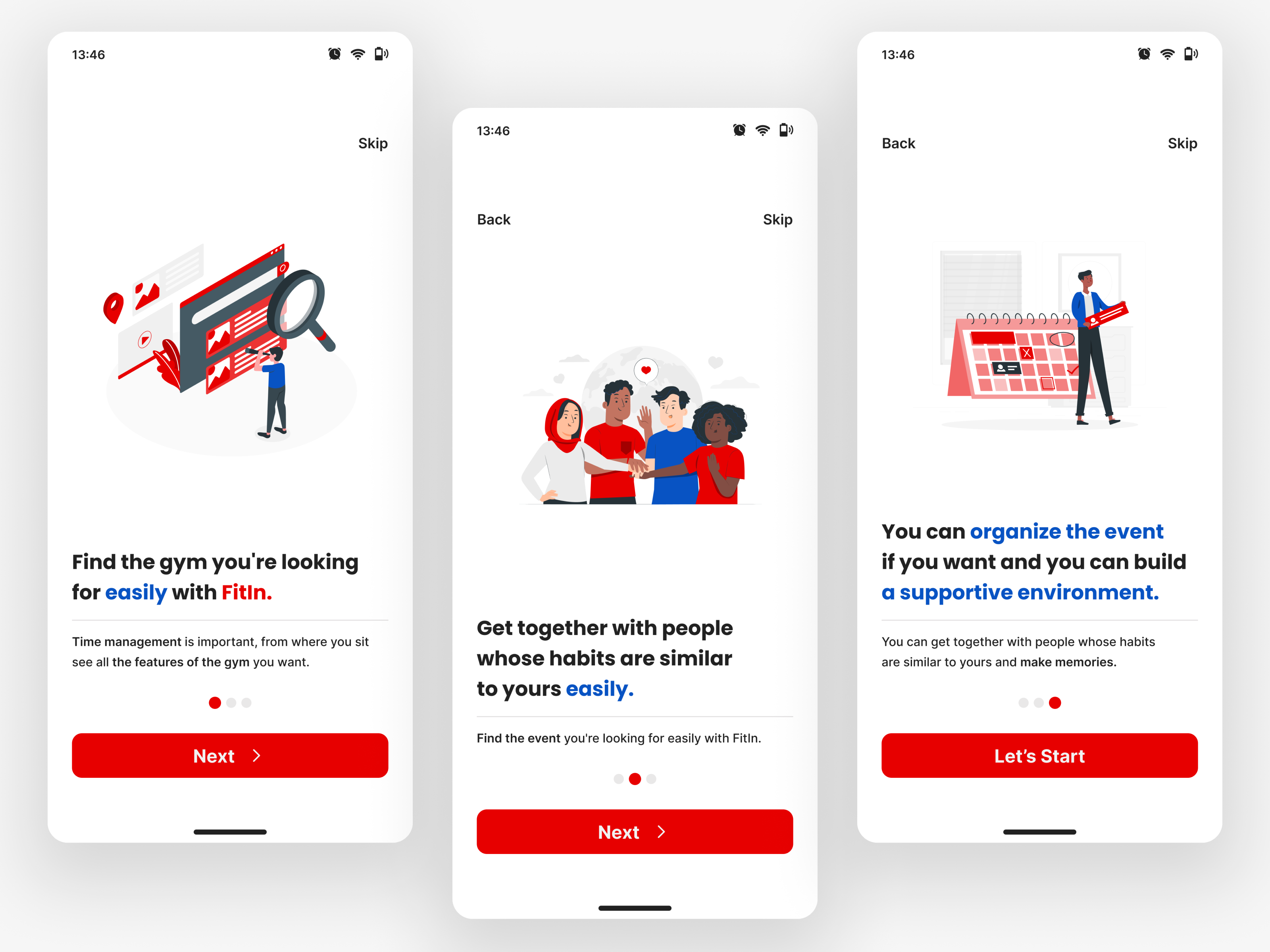 Example of FitIn Sport App 2