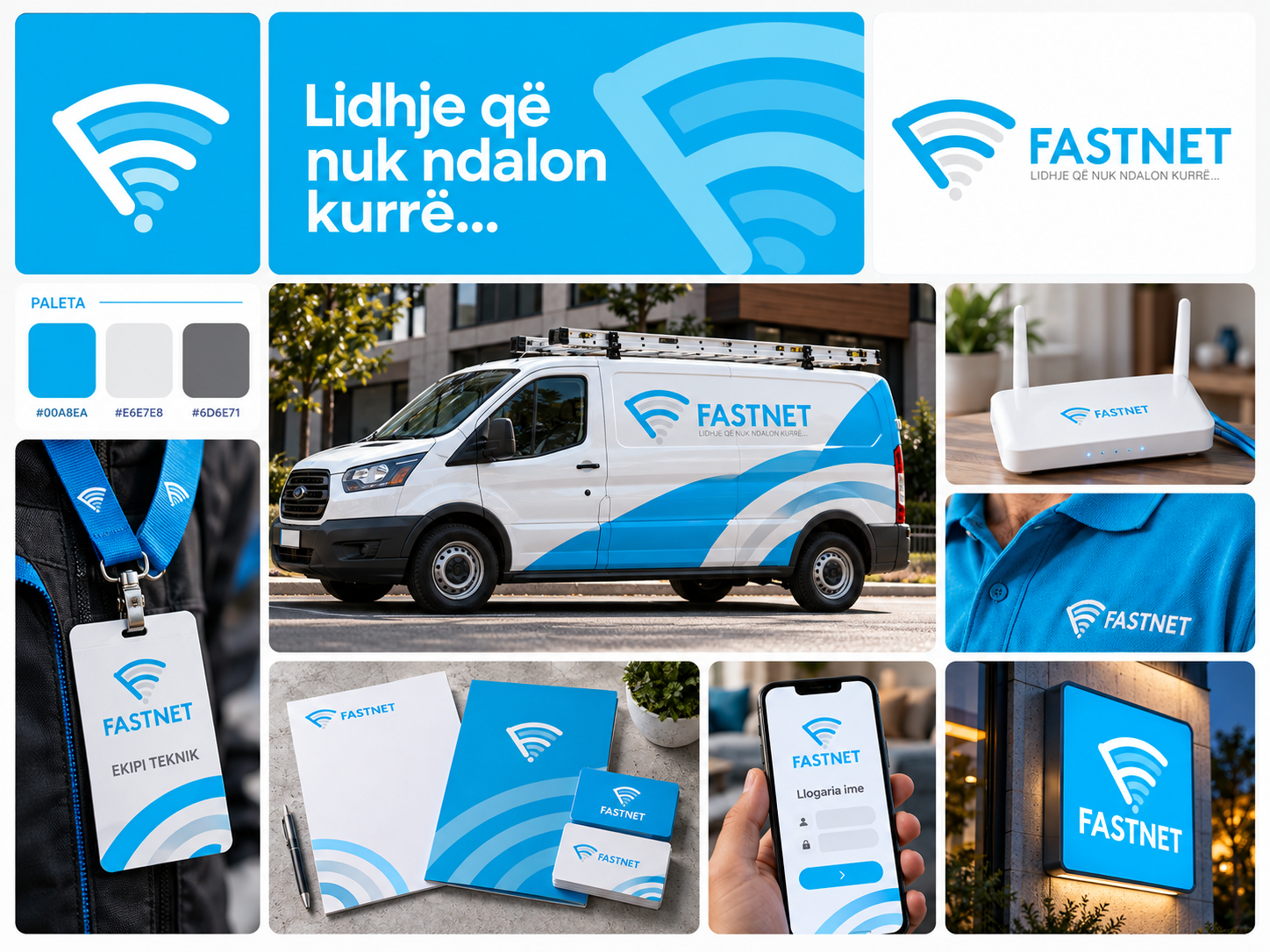 FASTNET — Internet Provider Brand Identity branding graphic design logo
