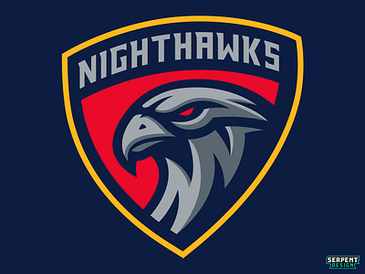 Niverville Nighthawks branding graphic design hockey logo sports