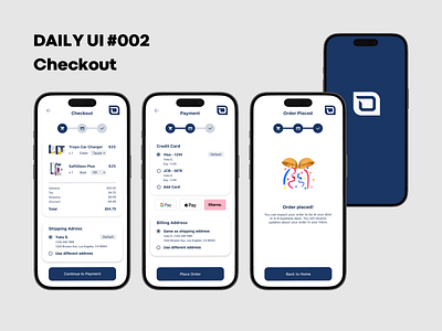Daily UI #002 - Checkout app branding checkout dailyui graphic design mobile ui ux ux design