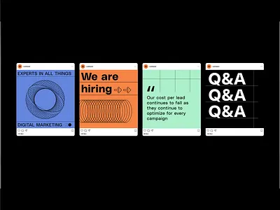 Social Media Design - Digital Marketing Agency Brand Identity freelance designer