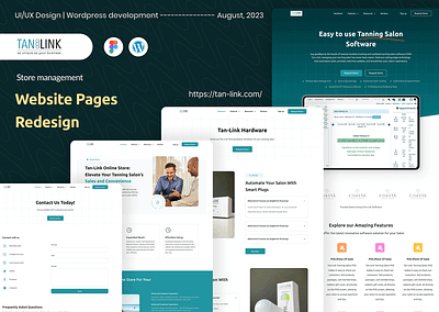 Tan-Link - Store management | Website pages redesign elementor homepage landing page responsive website salon shopify store website design website redesign woocommerce wordpress