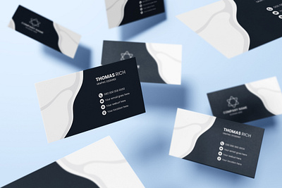 Minimalistic business card design | Brand Identity adobe illustrator black branding business business card card clean corporate creative dark design digital fancy identity illustration minimal modern navy blue simple unique