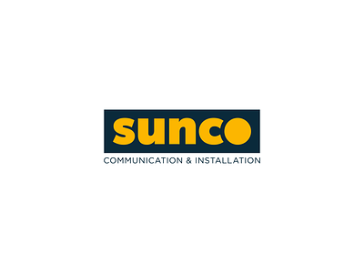 Sunco Communications Logo (Rejected) alberta b2b branding communications graphic design logo phone rebrand services sun telco telecommunications wordmark