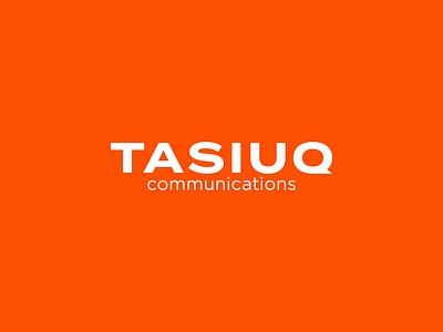Tasiuq Communications Logo arctic brand branding canada community connection design internet logo network northern nunavut phone provider speech bubble telecommunications wordmark