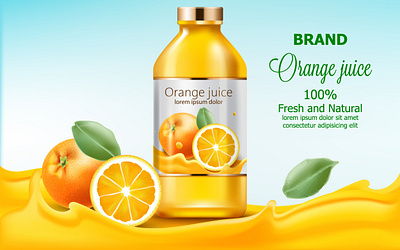 Orange Juice branding graphic design logo orange juice