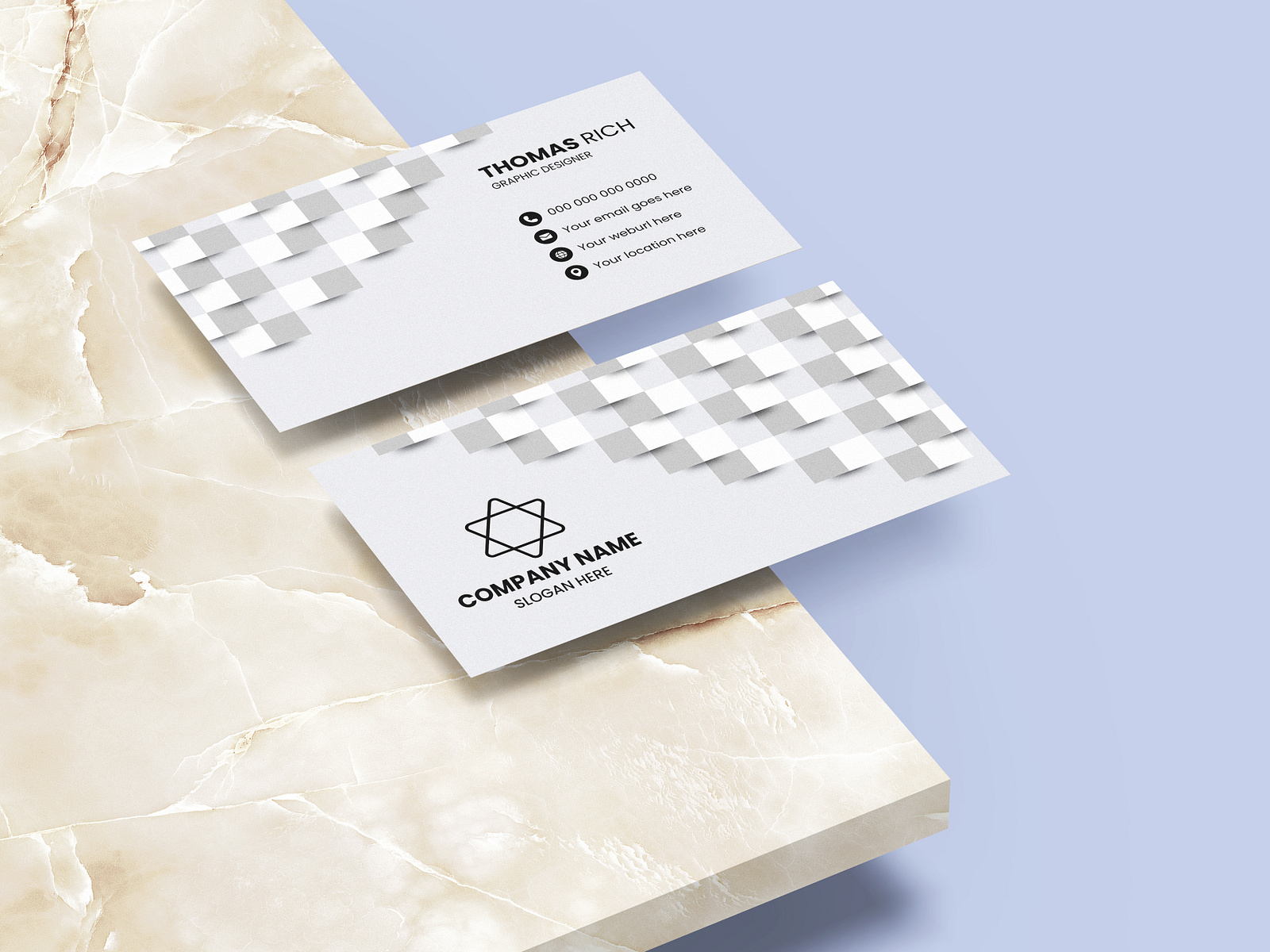 3D Abstracted Business Card Design | Brand Identity by Abu Bokor Siddiq ...