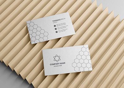 Minimal Creative & unique business card design | Brand Identity adobe illustrator branding business business card card clean corporate creative design hexagon illustration luxury minimal minimalistic modern premium simple unique visiting