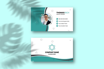 Modern Business Card Design adobe illustrator black branding business business card card clean corporate creative dark design fancy green illustration luxury minimal modern premium simple visiting