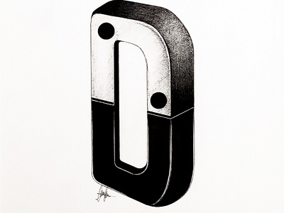 D from Domino art artist author concept art design domino drawing graphic design illustrated capital letter illustration traditional art typography typography design