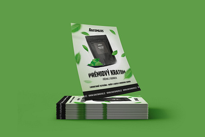 Kratomgers – Leaflet Design graphic design kratom leaflet print