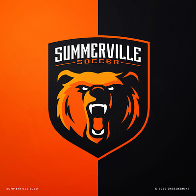 Summerville Bears Logo (V2) bear bear mascot bears logo branding dasedesigns design esports gaming illustration mascot mascot logo sports sports logo summerville