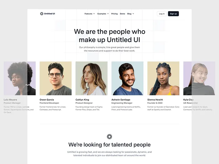 Team Page designs, themes, templates and downloadable graphic elements ...
