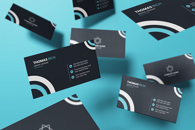 Modern, minimal business card design adobe illustrator branding business business card card clean creative design illustration