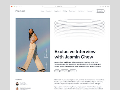Jasmin Chew Interview — Untitled UI blog blog header blog post interview minimal minimalism web web design webflow wordpress