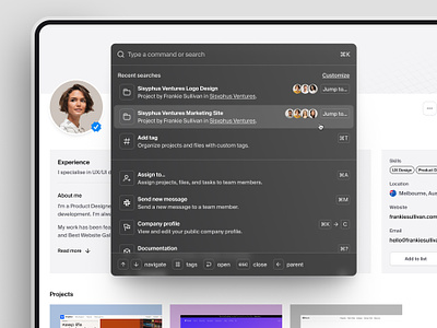 Command+K search menu — Untitled UI cmd k cmdk command k commandk dropdown product design search search bar search menu searchbar ui ui design user interface web design