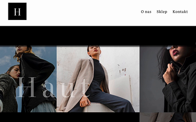 Haut - a high-fashion brand branding designer figma interaction prototype ui ux